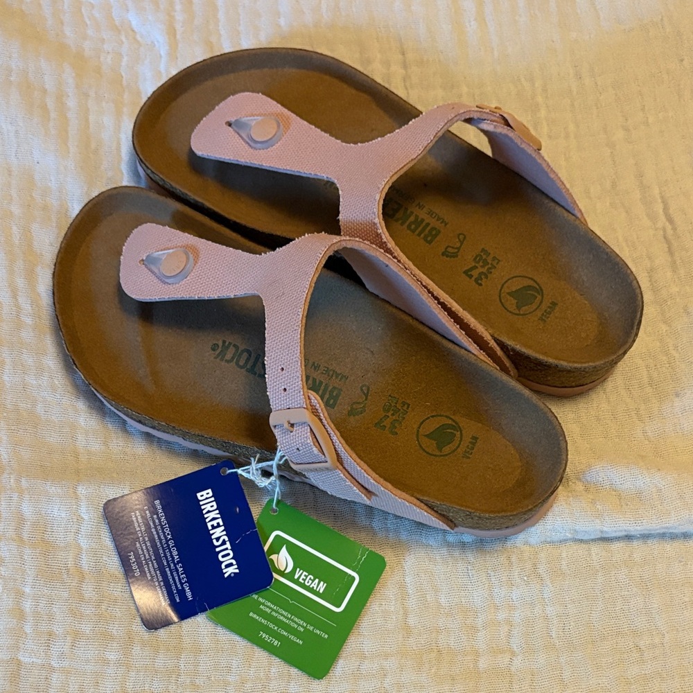 Birkenstock Light Pink Vegan Thong Sandals